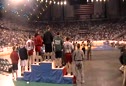 Steve Santos walking to finals mat and match-Coaches Camera