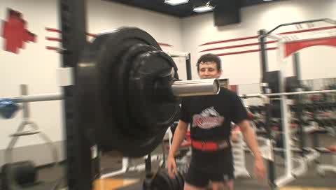 Heavy set on squats