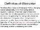 2010 Rule Change 2 - Definition of Obstruction