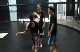 Girl doing foot sweep