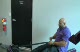 Seated rowing rope machine