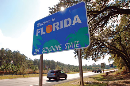 Welcome to Florida sign