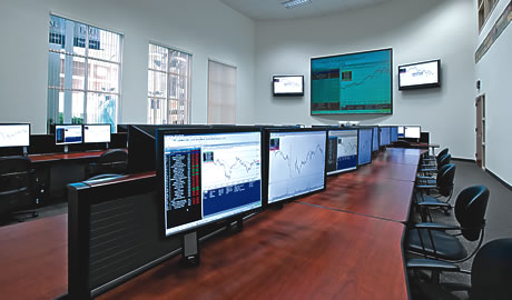 Fau's College of Business trading room