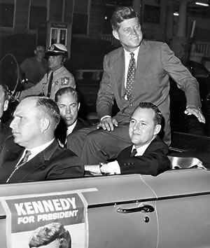 Louis Ritter campaigns with Kennedy