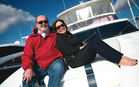 Andrew C. Hall w/ wife Gail