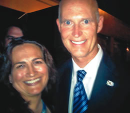 Rick Scott & Maggie Caruso