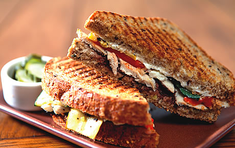 Barnie's Chicken panini