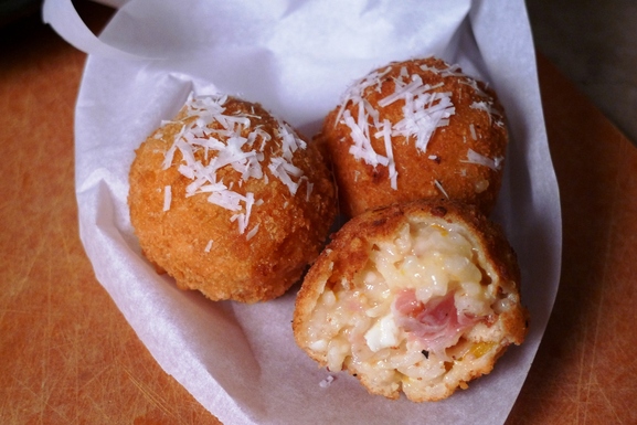 Butternut Squash and Pancetta Arancini Riso