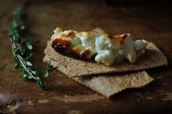 Roasted Feta with Thyme Honey