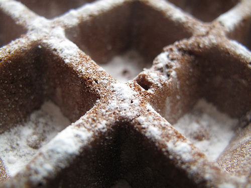 Chocolate and Cardamom Waffes