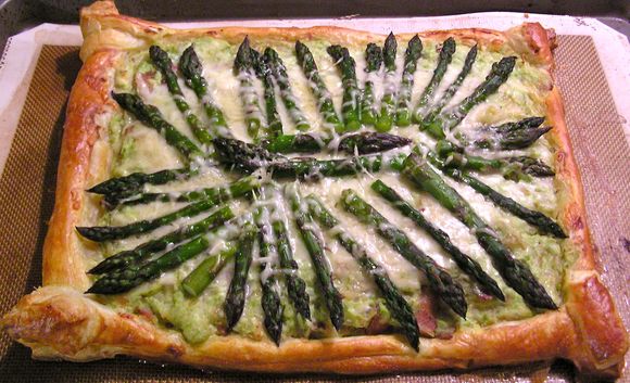 Asparagus tart