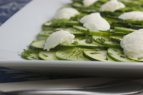 Zucchini & Cucumber "Beat the Heat" Carpaccio