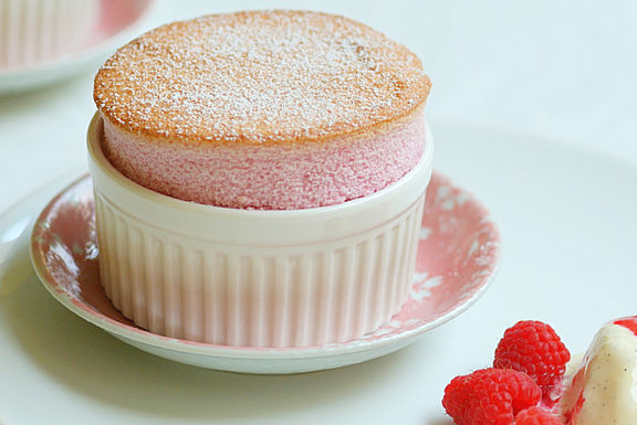Raspberry Rose Souffle