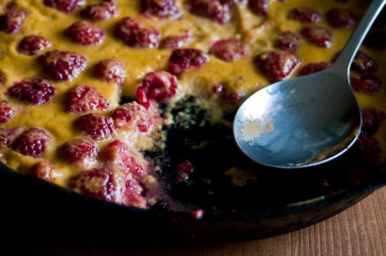 Raspberries in St. Germain Mascarpone Custard