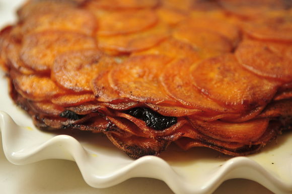 Sweet Potato Anna with Prunes