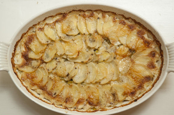 Potato Leek Au Gratin