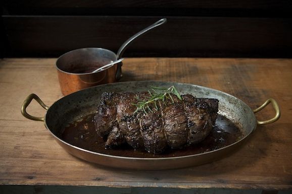 Porcini and Rosemary Crusted Beef Tenderloin with Port Wine Sauce