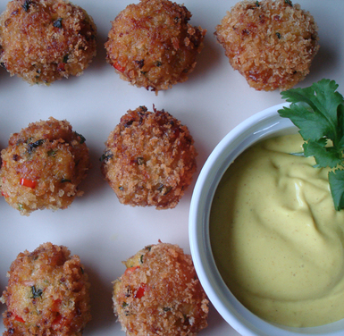 Curried Crab Bites