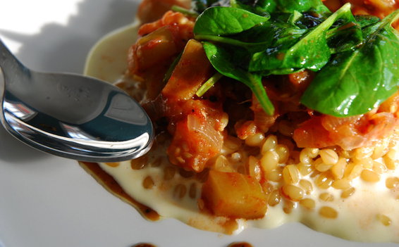 Creamy White Wheat Berry Porridge