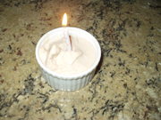Birthday Rhubarb Ice Cream
