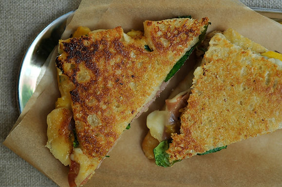 Prosciutto, Nectarine and Fontina Panini