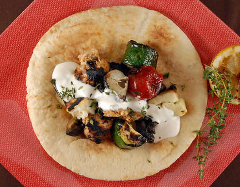Shish Taouk with Toum (Garlic Sauce)