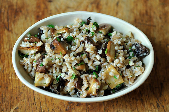 Farro Salad with Mushrooms