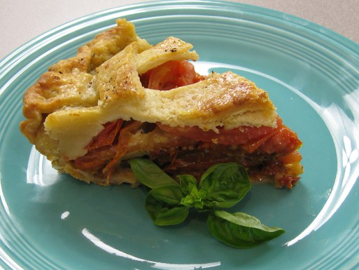 Tomato Caprese Pie