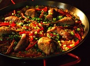 Chicken , Sausage and Red Pepper Paella 