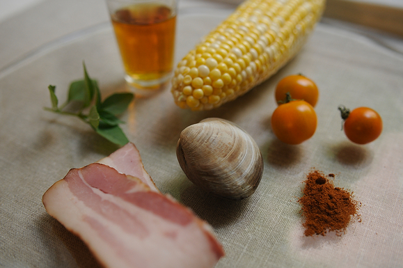 Corn, Bacon, and Clam Stew