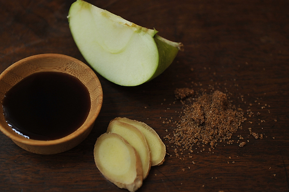 Pork Meets Apples, Ginger, and Caramel