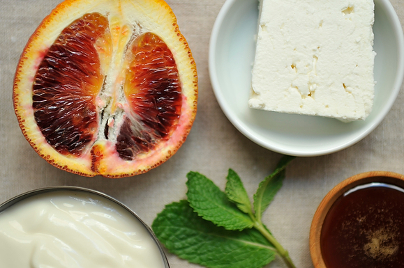 Your Best Dish with Blood Orange, Mint and Feta