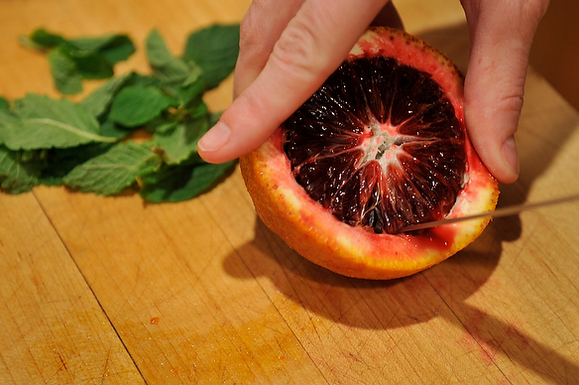Your Best Dish with Blood Oranges, Feta and Mint