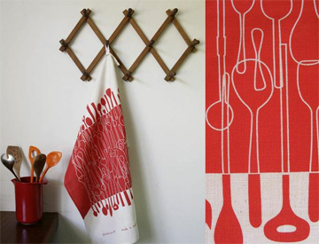 Borrowed Spoons Tea Towel