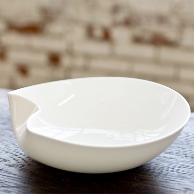 White Texture Serving Bowl