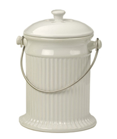 RSVP Stoneware Compost Pail