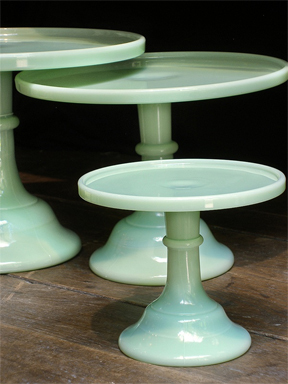 Jadeite Cake Stand
