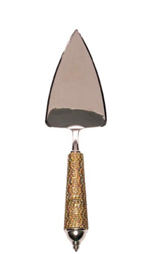 Crystal and Silverplate Pastry Server