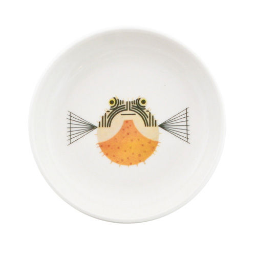 Charley Harper Puffer Fish Sauce Dish