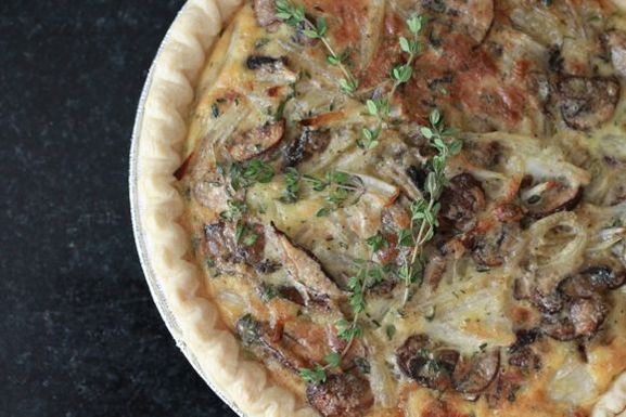 mushroom quiche