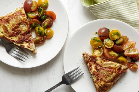Frittata with Bread and Cherry Tomatoes