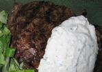 Garlic Steak With Horseradish Sauce by Bobby Flay Recipe