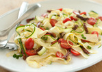 Raw Vegetable "Pasta" with Tomatoes and Herbs Recipe