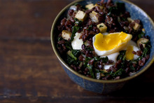 Poached Eggs Over Rice Recipe Recipe