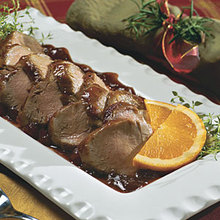 Orange-Cranberry-Glazed Pork Tenderloin Recipe