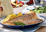 Grilled Salmon with Tangy Cucumber Sauce Recipe