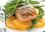Grilled Salmon and Spinach Salad Recipe