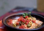 Filetes de Pescado a la Veracruzana (Fish Fillets Braised with Tomatoes, Capers, Olives, and Herbs) Recipe