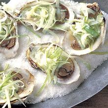 Oysters on the Half Shell with Apple-Horseradish Slaw Recipe