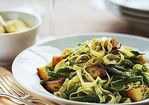 Pasta with Green Beans, Potatoes and Pesto Recipe